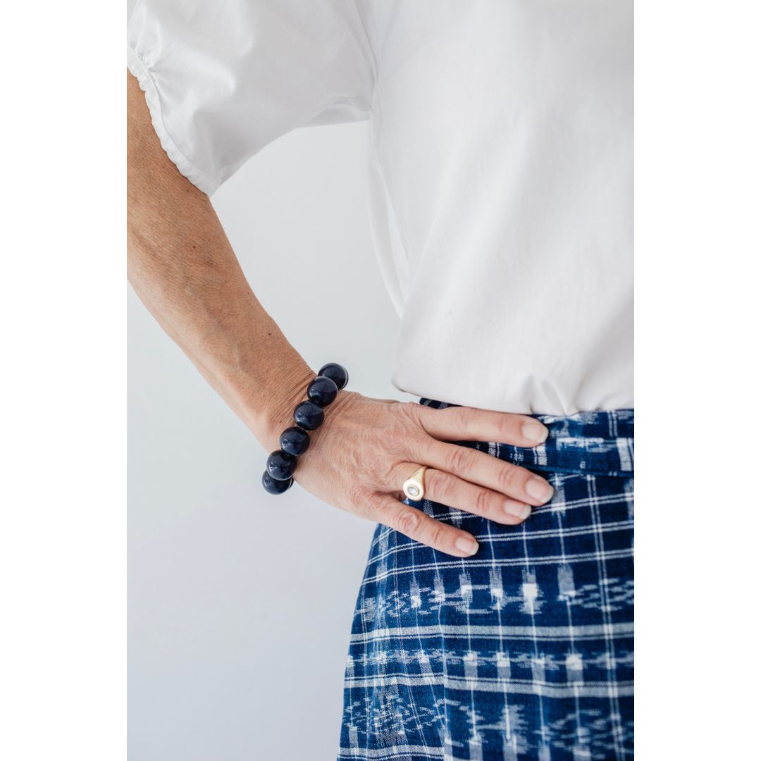 Cece Beaded Bracelet - Navy
