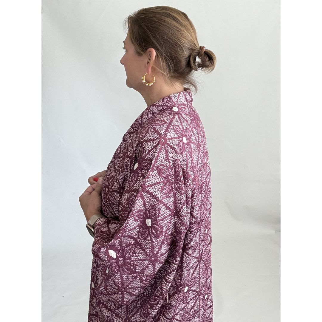 Japanese Haori - Purple Flower