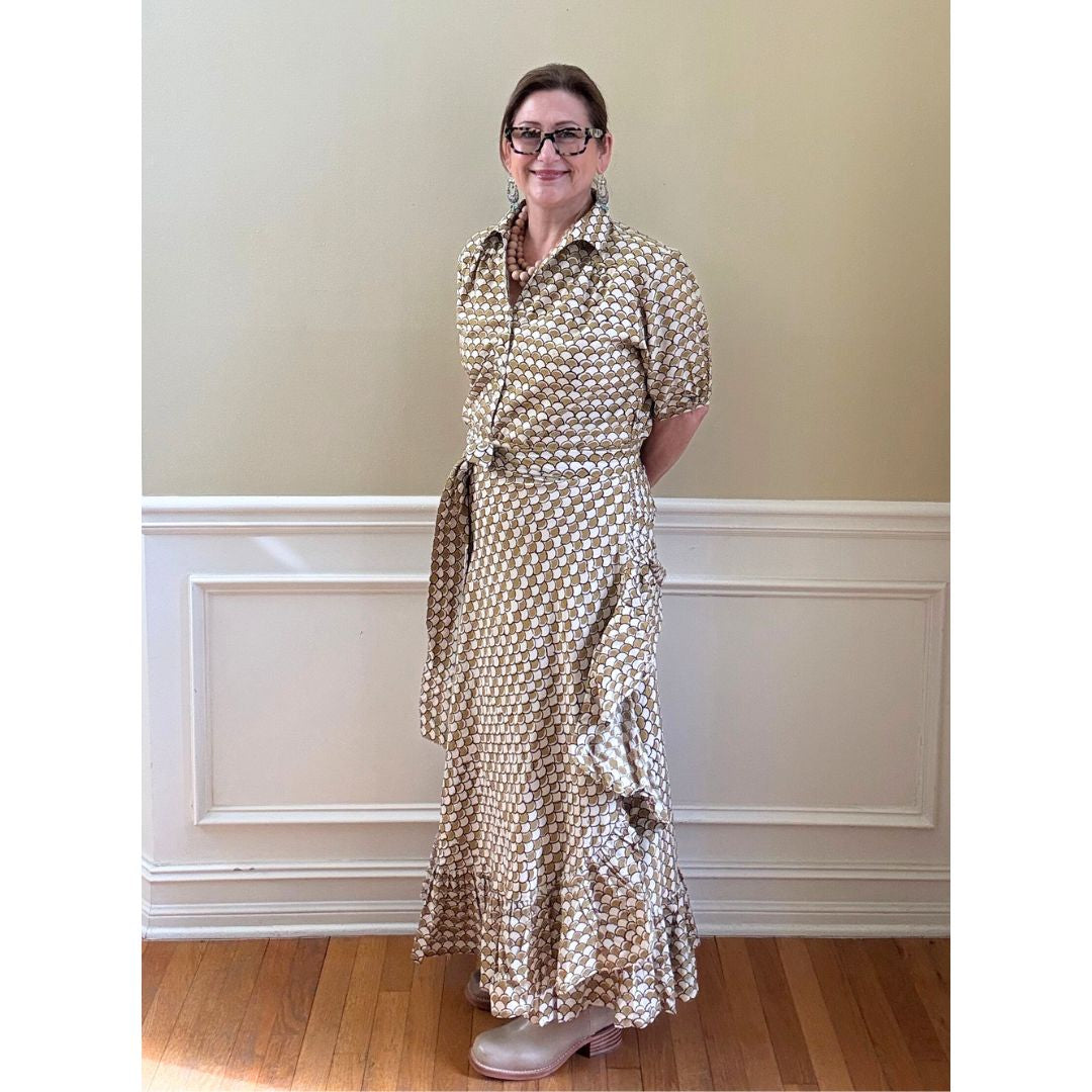 Kathya Popover Top - Fish Scale