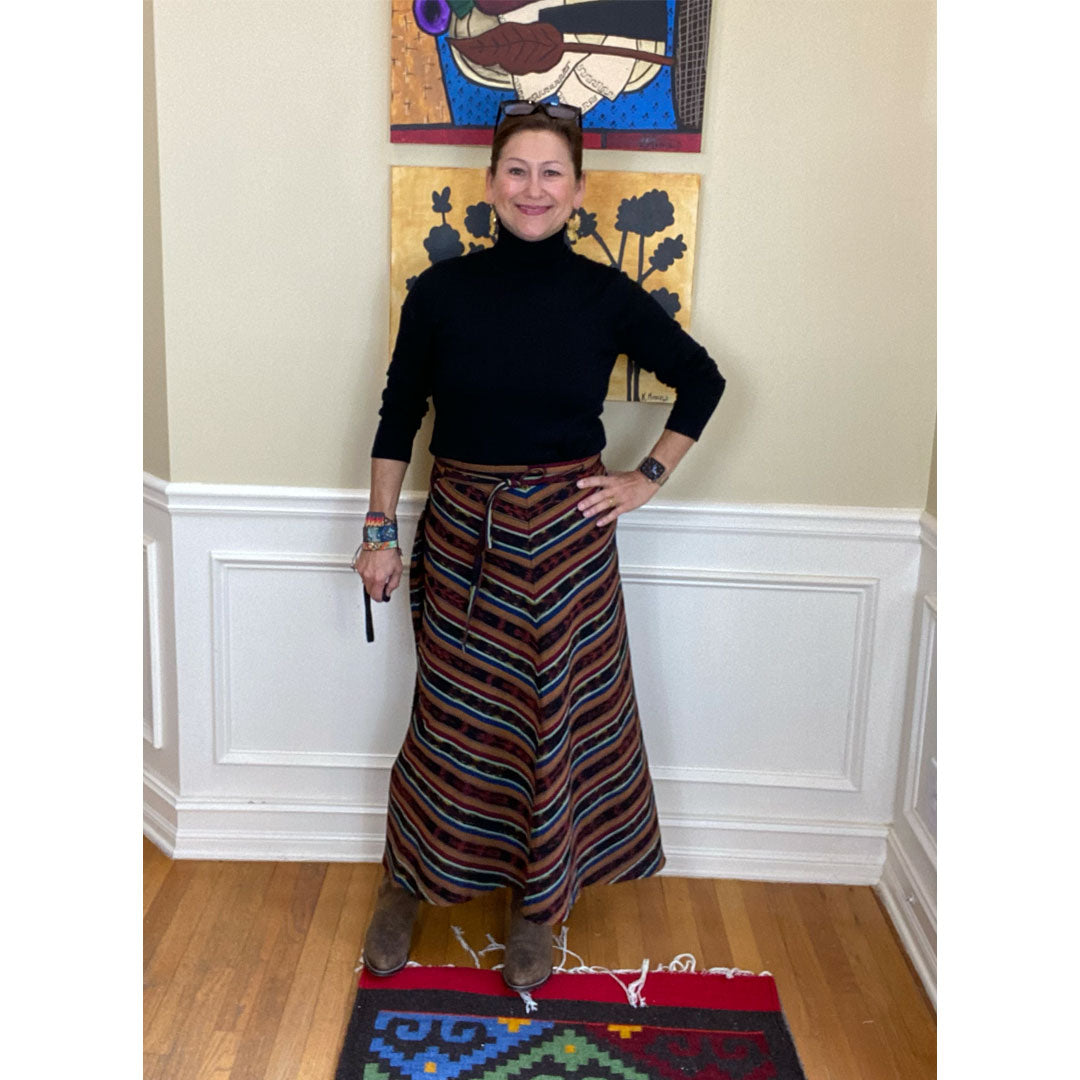 Antigua Skirt - Black/Rust